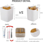 Toothbrush Holder for Bathrooms, 3 Slots Toothbrush and Toothpaste Holder - Image 2