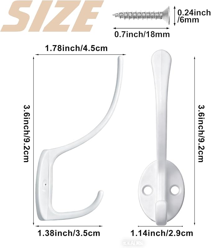 14 Pack Coat Hooks Wall Mounted - Image 5