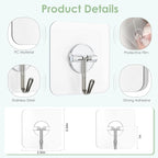 Adhesive Wall Hooks for Hanging - Image 5