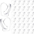 36 Pieces Clear Adhesive Wall Hooks by IAXSEE