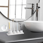4 Pack Mini Ceramic Toothbrush Holder Stand - Image 3