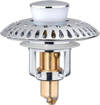 Bathroom Sink Stopper for 1.06"-1.65" Drain Holes, 2 in 1 Bath Sink Drain by Keer