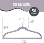 50 Premium Kids Velvet Hangers - Image 2