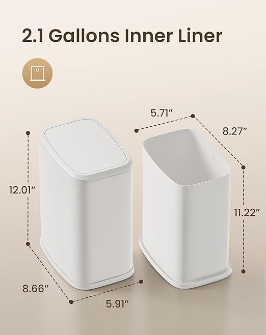 Cesun Small Bathroom Trash Can - Image 7