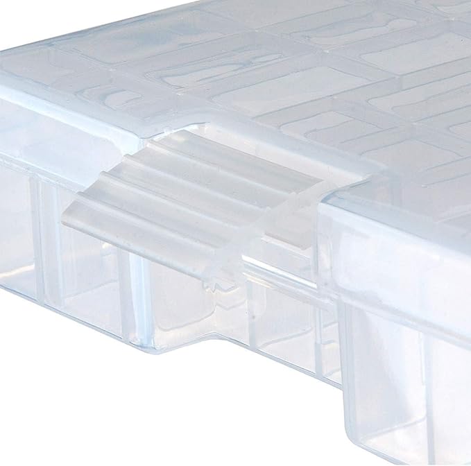 RUIAN Battery Storage Box for AA AAA Batteries, 100 Capacity Clear Plastic - Image 7