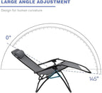 Homall Zero Gravity Chair - Patio Folding Lawn Lounge Chairs Outdoor Gravity Reclining Lounge Chair with Pillows for Poolside Backyard and Beach Set of 2 (Gray) - Image 6