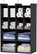 Ofiray-home 4 Tier Hanging Closet Organizer, 12 Compartments Sweater Organizer by Ofiray-home
