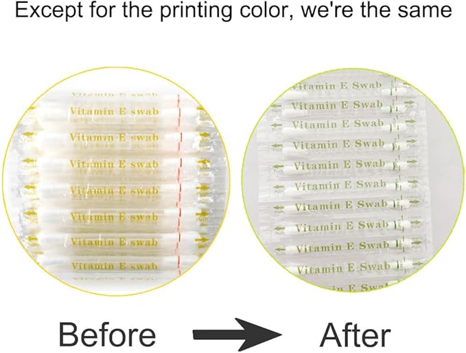 100 pcs Vitamin E Lips Oil Swabs Stick Disposable VE Cotton Swab Protect Lip - Image 2