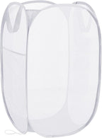 Pop Up Laundry Hamper, Reinforced Mesh Laundry Basket by Aplter