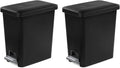 Sterilite 2.7 Gallon Rectangular StepOn Wastebasket by Sterilite