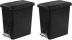 Sterilite 2.7 Gallon Rectangular StepOn Wastebasket by Sterilite