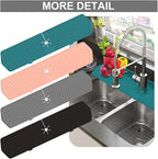 Kitchen Faucet Sink Splash Guard, Sink Draining Pad Behind Faucet, Rubber - Image 5