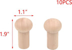 T Tulead Wood Coat Hook Towels Clothes Hook Shaker Pegs, No Paint - Image 2