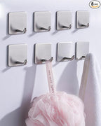 8 Pack Adhesive Wall Hooks, Self-Adhesive Hooks by EDMILE