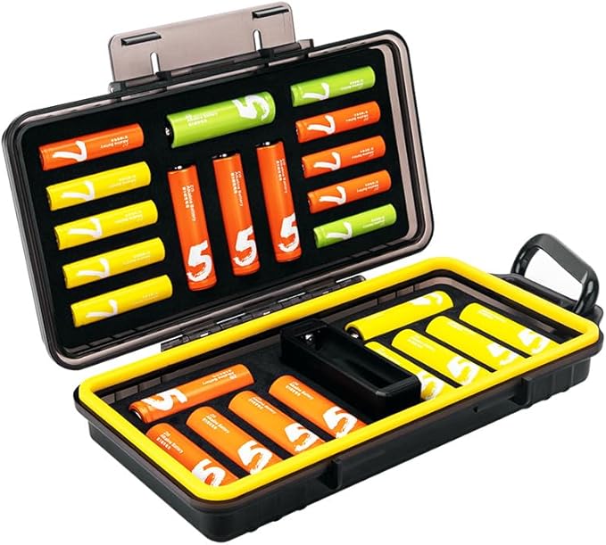 KIWIFOTOS 24 Slots AA AAA Battery Case Holder by KIWIFOTOS
