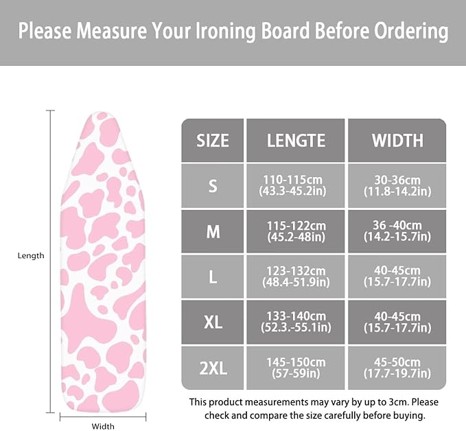 Ironing Board Cover, Ironing Mat, Iron Board Cover, Cow Ironing Board Cover - Image 5