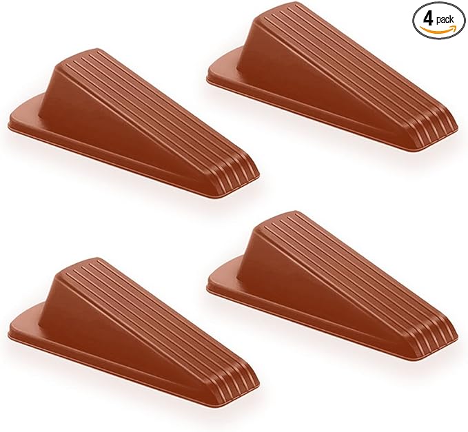 Door Stoppers for Bottom of Door – Rubber Door Stopper Wedge – Pack of 4 – Door by FIGOHOME