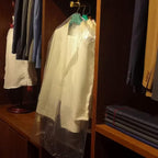 50 Pack 35.4inch Plastic Clear Dry Cleaning Hanging Lightweight Garment Clothes - Image 5