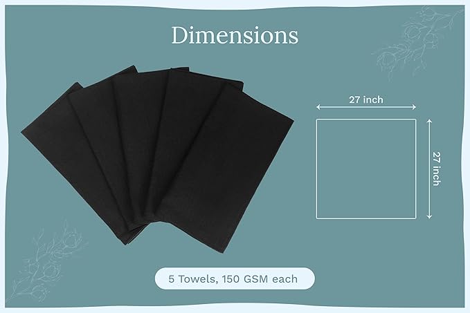 Black Flour Sack Tea Towels - Image 4