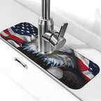 American Eagle Flag Kitchen sink faucet pad, strong water absorption, anti slip by Unknown