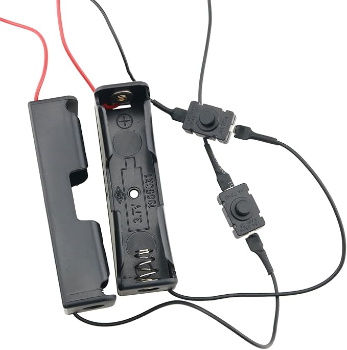 3.7V 18650 Battery Holder 3PCS Single Slot 18650 Battery Case Box - Image 4