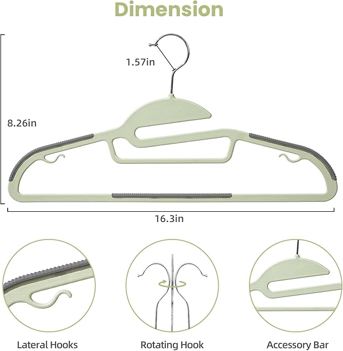 Heavy Duty Plastic Hangers 50 Pack - Image 2