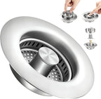 2 Pack Sink Drain Strainer Kitchen Sink Drain Strainer&Sink Stopper, Stainless by Unknown
