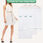 12 Pack Garment Bags for Hanging Clothes - Image 2
