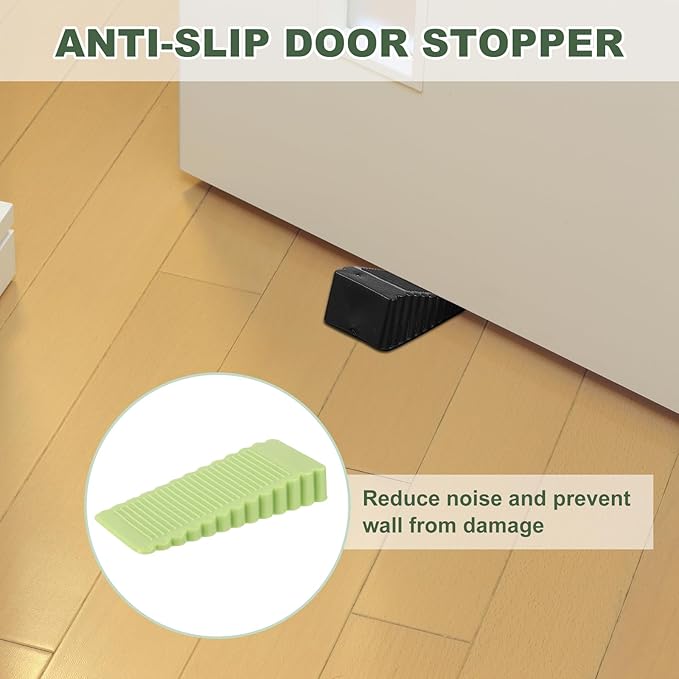 uxcell 2 Pcs Door Stoppers for Bottom of Door, 15mm/0.59 Inch Door Stops - Image 5