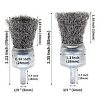 9-Piece Large Wire Brush Wheel Set - Image 3