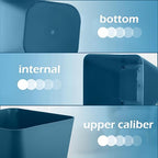 Hoolerry 9 Pieces Garbage Can 2 Gallon Small Trash Cans Bulk Bathroom Trash Bin - Image 3