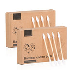 Natural Bamboo Cotton Swabs, Eco-Friendly & Biodegradable – Comfortable and Soft by Yoseng