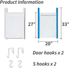 Over Door Large Mesh Laundry Hamper Bag - Image 3