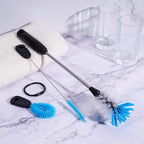 3-in-1 Stainless Steel Bottle Brush and Straw Cleaning Set, Long Handle Scrub - Image 5