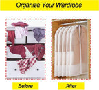 Suit Bags for Closet Storage Garment Bag 24''X40'' Clear Garment Bags for - Image 5
