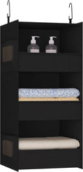 3-Shelf Hanging Closet Organizer and Storage, Foldable Hanging Closet Shelves by Bosuelife