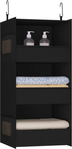 3-Shelf Hanging Closet Organizer and Storage, Foldable Hanging Closet Shelves by Bosuelife