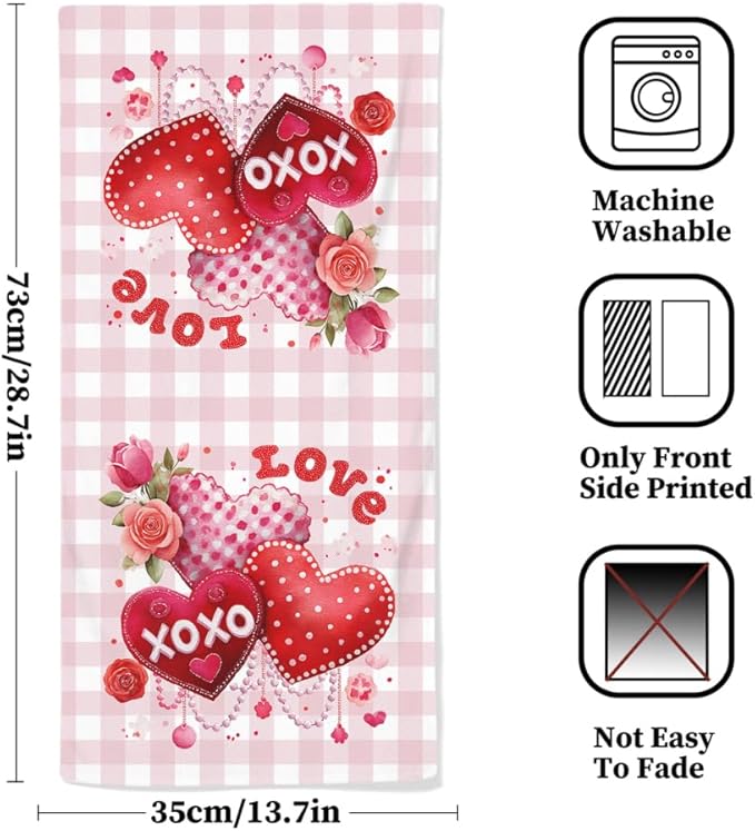 Valentines Day Hand Towels - Image 2
