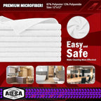 AIDEA Microfiber Cleaning Cloth White 50PK, Microfiber Towels - Image 6