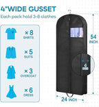 KIMBORA 54" Garment Bag for Travel, Gusseted Suit Bags for Men - Image 3