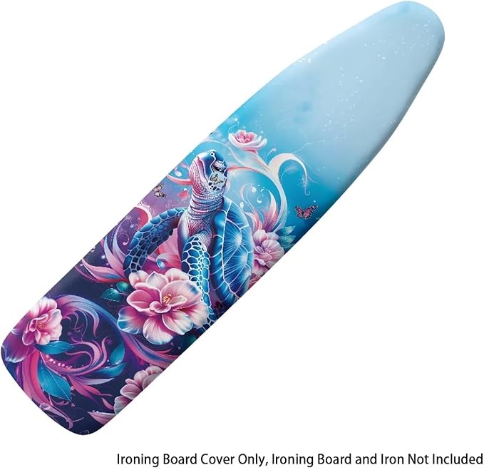 Sprowallow Turtle Flowers Ironing Board Covers Heavy-Duty Elastic Edge Iron - Image 6