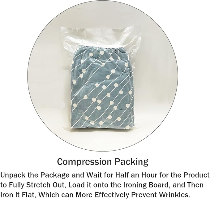 Ironing Board Cover and Pad Standard Size 15" x 54", 3 Pairs of Hook and Loop - Image 6