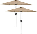 Simple Deluxe 9' Patio Umbrella Outdoor Table Market Yard Umbrella with Push Button Tilt/Crank by SimpleDeluxe