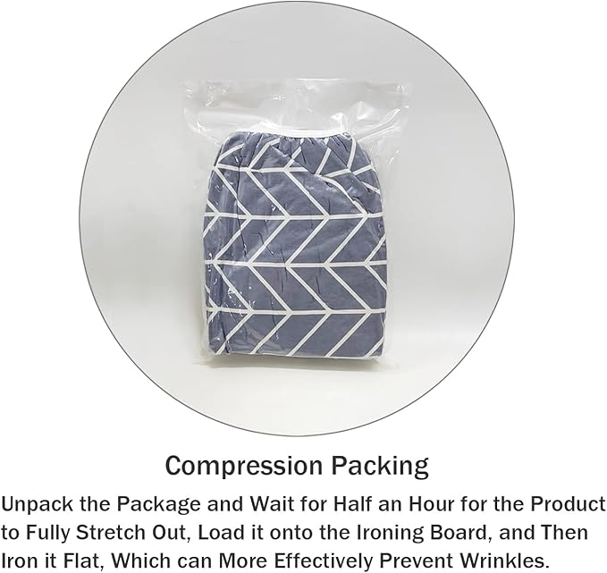 Ironing Board Cover and Pad Standard Size 15 x 54, 3 Pairs of Hook and Loop - Image 6