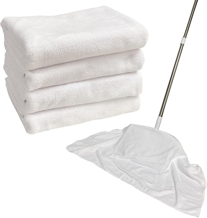 4Pcs Extra Large Microfiber Cleaning Cloths – 30x20 in Mop Towels by Unknown