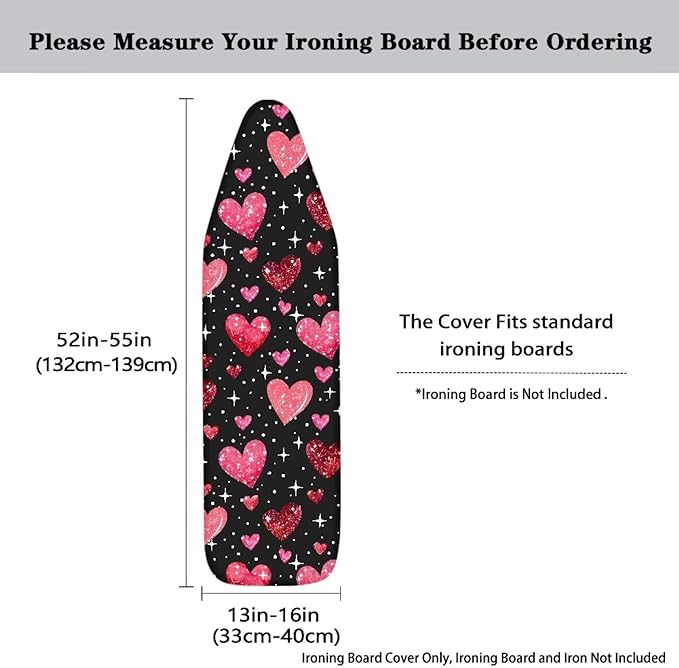 Red Hearts Ironing Board Cover - Image 5