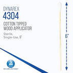 Dynarex 6-Inch Sterile Cotton Tipped Applicators - Image 2