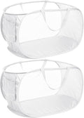 Strong Mesh Pop Up Laundry Basket, Collapsible Laundry Hamper by Bemkoo