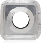 100 Pack Aluminum Foil Square Stove Burner Covers Disposable Heavy Thick - Image 3