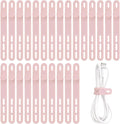 Oligei 25 Pcs Silicone Cable Ties, Cable Ties Reusable, High Elasticity Cord by Oligei